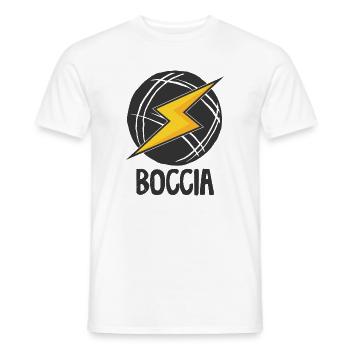 Boccia player clothing with boccia balls Boccia - Men's T-Shirt - white - Front - AI Model Male 178 dark (178cm)