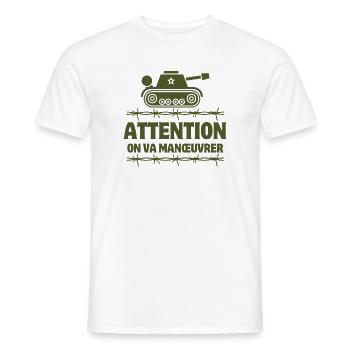 septième compagnie, 7ème compagnie, film culte - T-shirt homme - blanc - Devant - AI Model Male 178 dark (178cm)