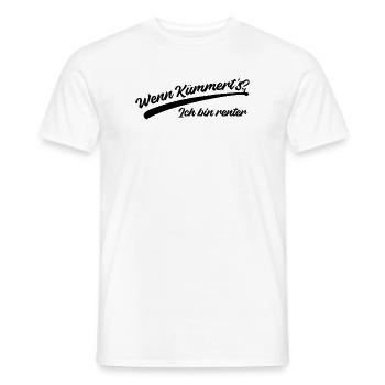 Ruhestand Statement Pensionist Freiheit Senior - Männer T-Shirt - Weiß - Vorne - AI Model Male 178 dark (178cm)