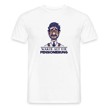 Retiree Statement Retirement Retiree Career - Men's T-Shirt - white - Front - AI Model Male 178 dark (178cm)
