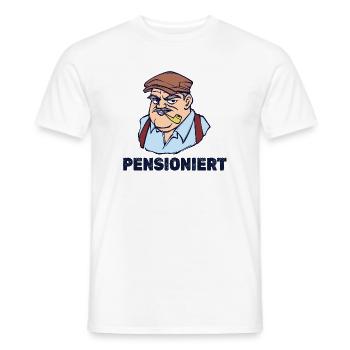 Abschied Senior Ruhestand Lebensabend Rente Spruch - Männer T-Shirt - Weiß - Vorne - AI Model Male 178 dark (178cm)