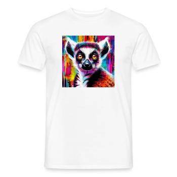 Lemur - Männer T-Shirt - Weiß - Vorne - AI Model Male 178 dark (178cm)