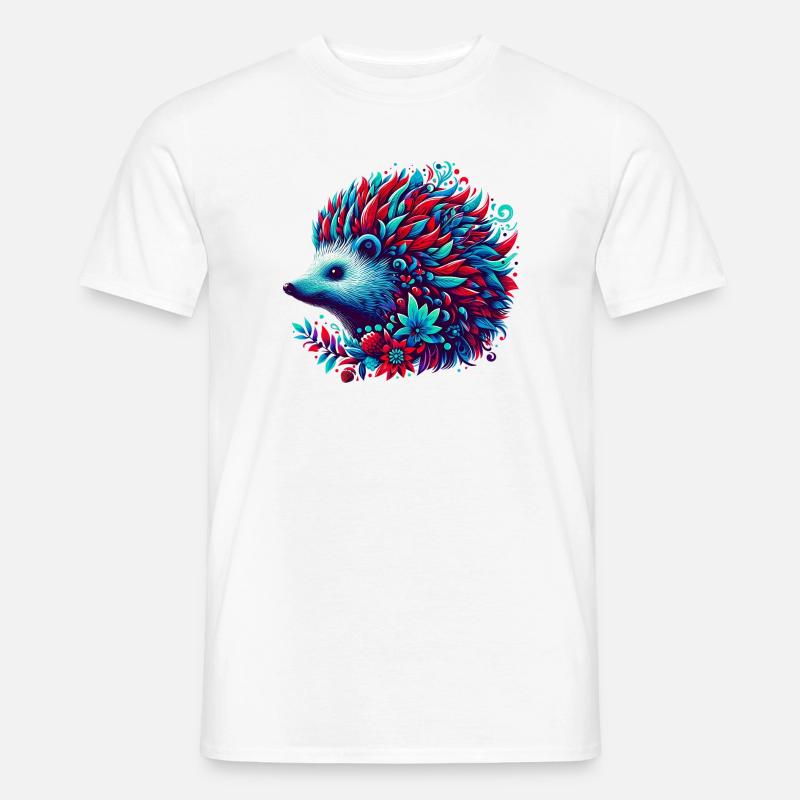 Igel - Männer T-Shirt - Weiß