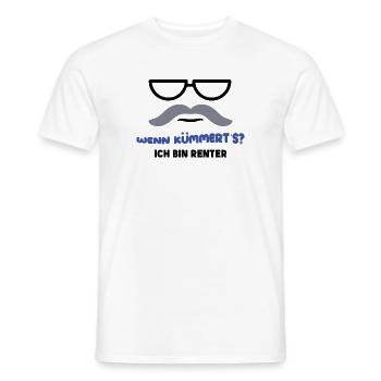 Ruhestand Statement Pensionist Pension Abschied - Männer T-Shirt - Weiß - Vorne - AI Model Male 178 dark (178cm)