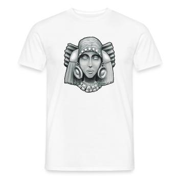 déesse aztèque Chalchiuhtlicue 2 - T-shirt homme - blanc - Devant - AI Model Male 178 dark (178cm)