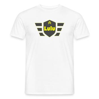 Lulu - Männer T-Shirt - Weiß - Vorne - AI Model Male 178 dark (178cm)