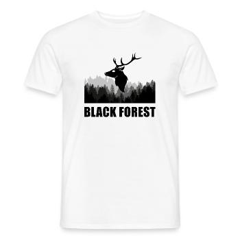 Black Forest - Männer T-Shirt - Weiß - Vorne - AI Model Male 178 dark (178cm)
