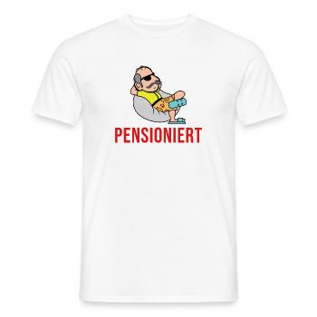 Pensionierung Spruch Senior Ruhestand Pensionär - Männer T-Shirt - Weiß - Vorne - AI Model Male 178 dark (178cm)