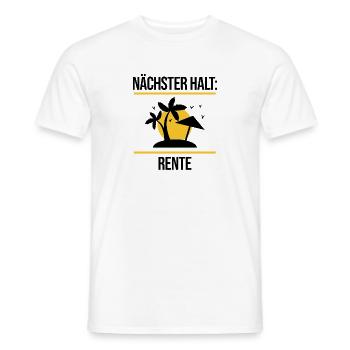 Pension Statement Ruhestand Lebensabend Abschied - Männer T-Shirt - Weiß - Vorne - AI Model Male 178 dark (178cm)
