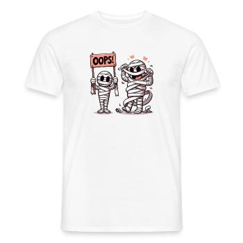 Momies chaotiques - T-shirt homme - blanc - Devant - AI Model Male 178 dark (178cm)