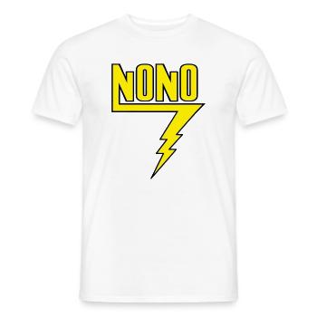 Nono - Men's T-Shirt - white - Front - AI Model Male 178 dark (178cm)