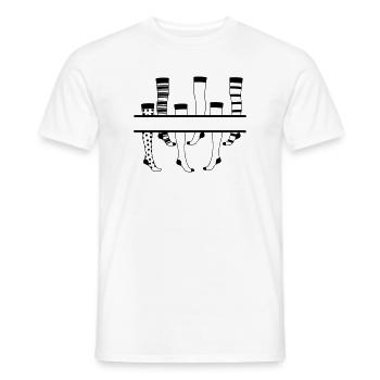 Pantyhose logo - Men's T-Shirt - white - Front - AI Model Male 178 dark (178cm)