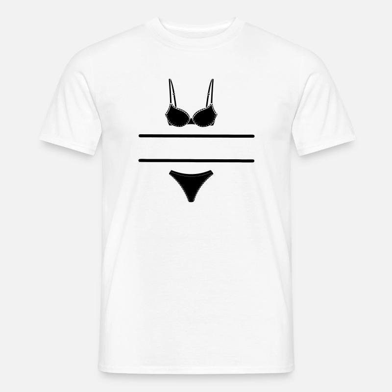 Dessous-Logo für Laden- oder Marktstandverkäufer - Männer T-Shirt - Weiß