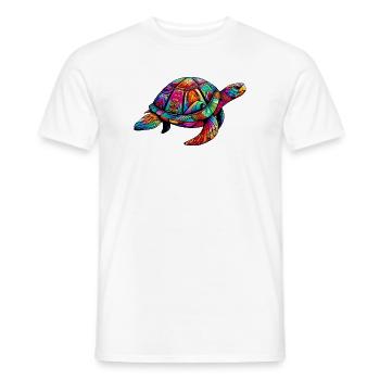 Tortue marine - T-shirt homme - blanc - Devant - AI Model Male 178 dark (178cm)
