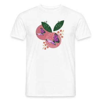BUTTERFLY DREAMS - T-shirt homme - blanc - Devant - AI Model Male 178 dark (178cm)