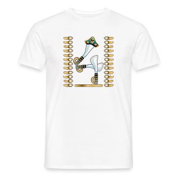 4th Children's Birthday Party - FOUR Years Old Pirates - Men's T-Shirt - white - Front - AI Model Male 178 dark (178cm)