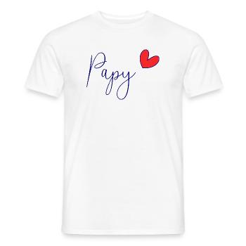 NOËL. ANNEE. ANNIVERSAIRE. RETRAITE. PAPA. MAMAM. - T-shirt homme - blanc - Devant - AI Model Male 178 dark (178cm)