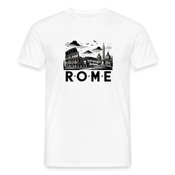 Rom - Männer T-Shirt - Weiß - Vorne - AI Model Male 178 dark (178cm)