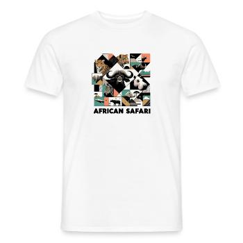 Safari en Afrique - T-shirt homme - blanc - Devant - AI Model Male 178 dark (178cm)