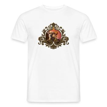 Little Fairy and the Cute Fawn - Men's T-Shirt - white - Front - AI Model Male 178 dark (178cm)