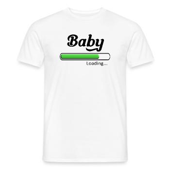 Baby loading. - T-shirt homme - blanc - Devant - AI Model Male 178 dark (178cm)
