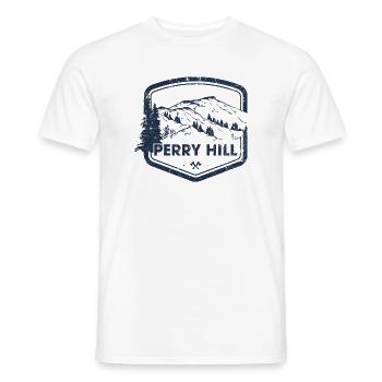 Perry Hill Mountain Trail - Men's T-Shirt - white - Front - AI Model Male 178 dark (178cm)
