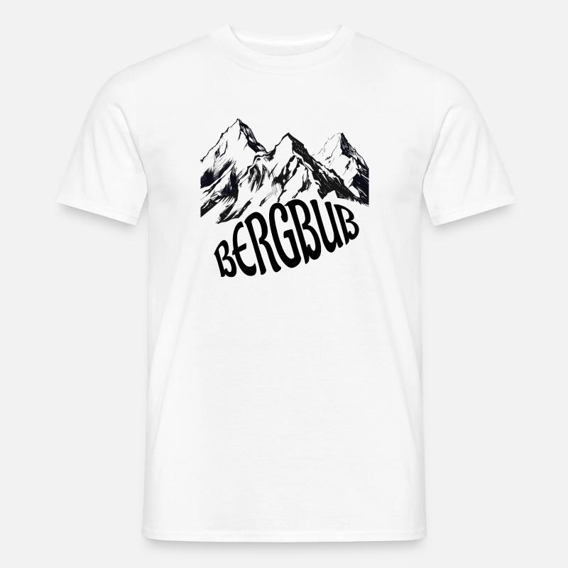 Bergbub - Männer T-Shirt - Weiß