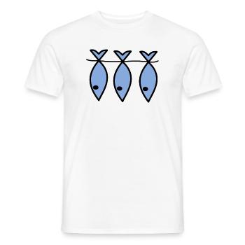 RETIREMENT. HAPPY RETIREMENT. HAPPY RETIREMENT. - Men's T-Shirt - white - Front - AI Model Male 178 dark (178cm)