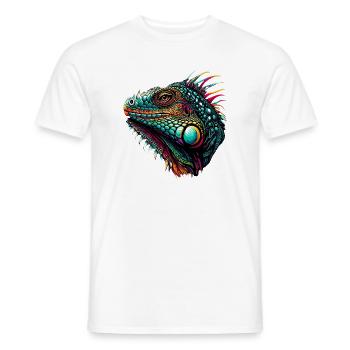 Iguane - T-shirt homme - blanc - Devant - AI Model Male 178 dark (178cm)