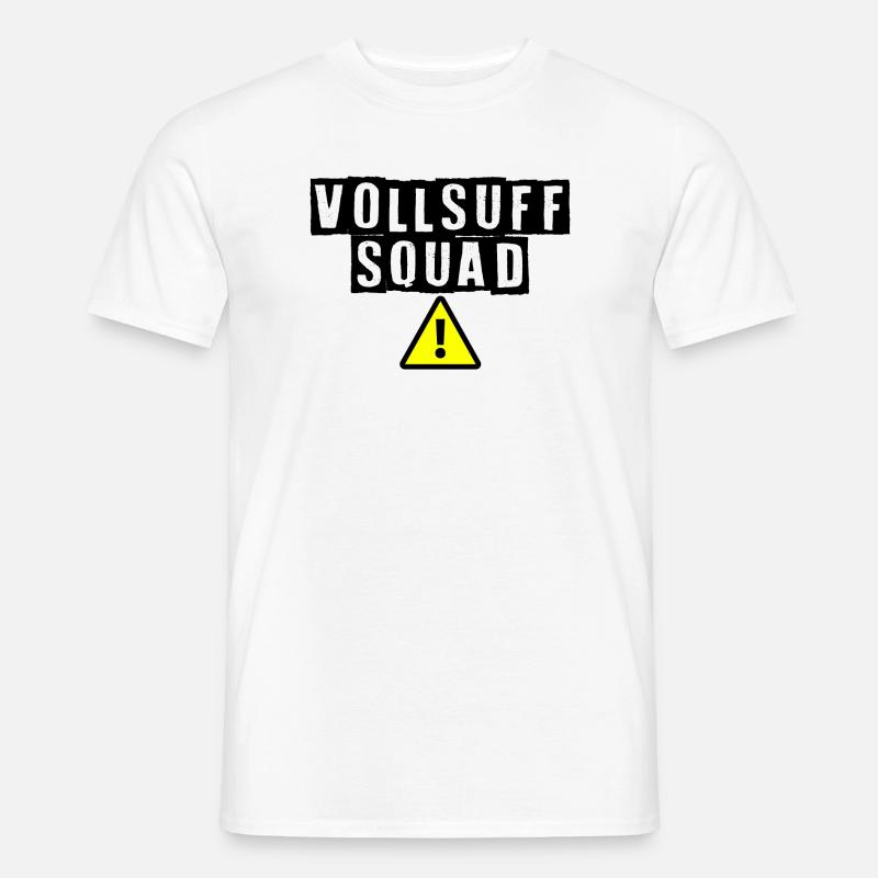 Vollsuff Squad - Männer T-Shirt - Weiß
