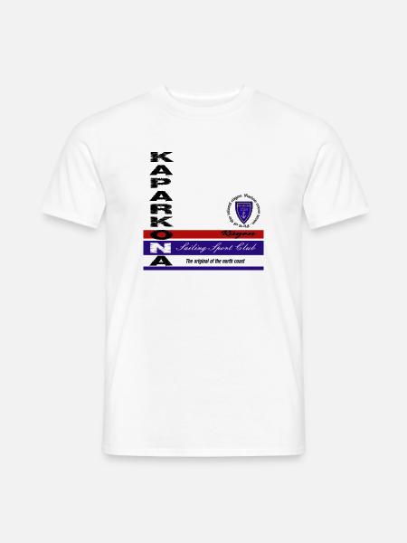 Rügen Segel Klub Emblem - Männer T-Shirt - Weiß