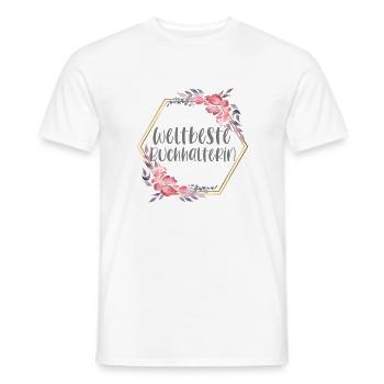 Buchhalterin Buchhaltung Beruf Geschenk - Männer T-Shirt - Weiß - Vorne - AI Model Male 178 dark (178cm)
