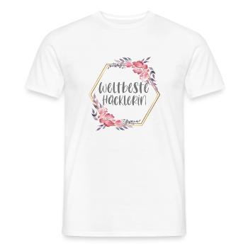 Häcklerin Häckeln Hobby Geschenk - Männer T-Shirt - Weiß - Vorne - AI Model Male 178 dark (178cm)