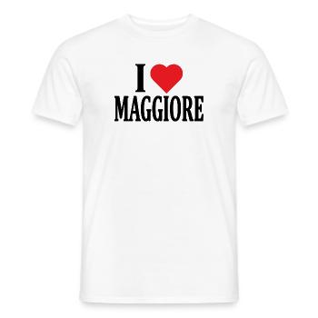 Ich liebe große T-Shirt-Geschenkidee - Männer T-Shirt - Weiß - Vorne - AI Model Male 178 dark (178cm)