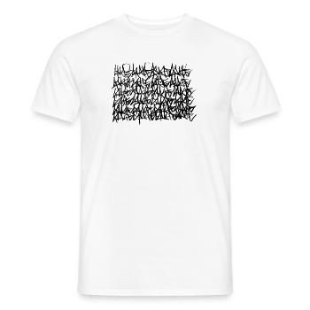Tags - Männer T-Shirt - Weiß - Vorne - AI Model Male 178 dark (178cm)