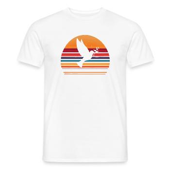 Paix pour le monde | Paix mondiale - T-shirt homme - blanc - Devant - AI Model Male 178 dark (178cm)