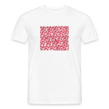 Geschenkidee Bisous - T-Shirt Bisous - Männer T-Shirt - Weiß - Vorne - AI Model Male 178 dark (178cm)