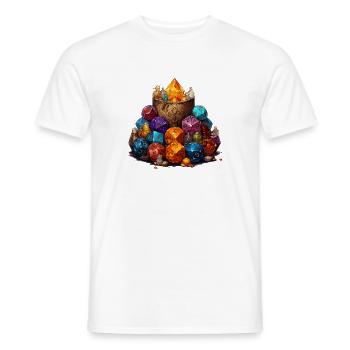 T-shirt W20 Dice Cup Fantasy RPG - T-shirt homme - blanc - Devant - AI Model Male 178 dark (178cm)