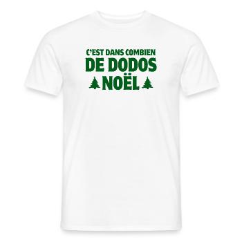 noël, joyeux Noël, sapin de Noël - T-shirt homme - blanc - Devant - AI Model Male 178 dark (178cm)