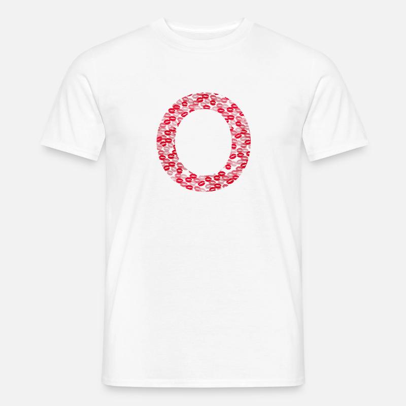 Buchstabe O - Erstes Geschenk - Männer T-Shirt - Weiß