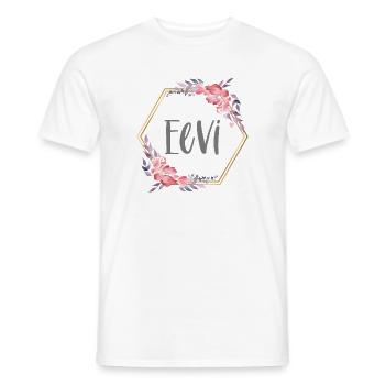 Eevi Mädchen Name Baby Geschenk - Männer T-Shirt - Weiß - Vorne - AI Model Male 178 dark (178cm)