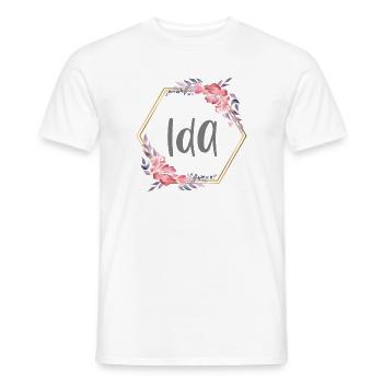 Ida Girl Name Baby Gift - Men's T-Shirt - white - Front - AI Model Male 178 dark (178cm)