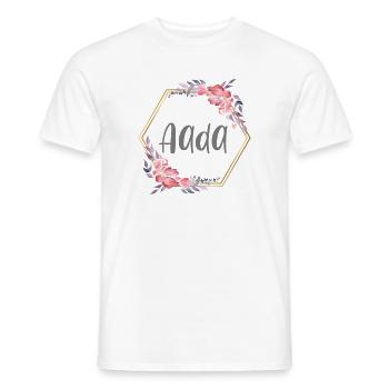 Aada Mädchen Name Baby Geschenk - Männer T-Shirt - Weiß - Vorne - AI Model Male 178 dark (178cm)