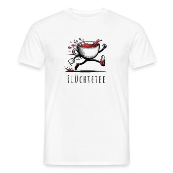 flüchtetee wortspiel tee früchte teatime - Männer T-Shirt - Weiß - Vorne - AI Model Male 178 dark (178cm)
