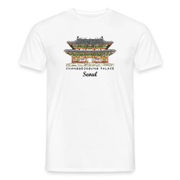 Seoul, Changdeokgung, Welterbestätte in Südkorea - Männer T-Shirt - Weiß - Vorne - AI Model Male 178 dark (178cm)
