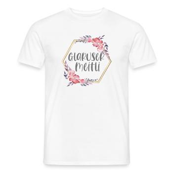 Schweiz Glarus Mädchen Heimat Geschenk - Männer T-Shirt - Weiß - Vorne - AI Model Male 178 dark (178cm)