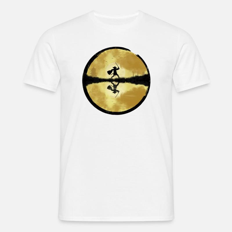 Samurai - Männer T-Shirt - Weiß