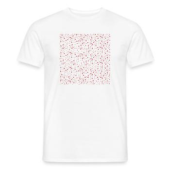sternenmuster rottöne, weihnachts prints - Männer T-Shirt - Weiß - Vorne - AI Model Male 178 dark (178cm)
