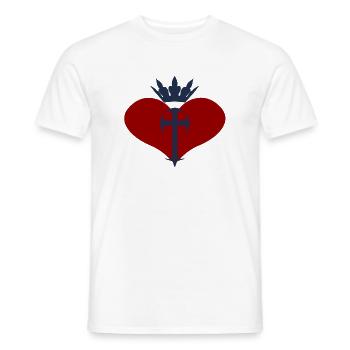 Gothic-herz, romantiker, kreuze, für mama - Männer T-Shirt - Weiß - Vorne - AI Model Male 178 dark (178cm)