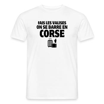 Corse, je suis Corse, île de beauté - T-shirt homme - blanc - Devant - AI Model Male 178 dark (178cm)